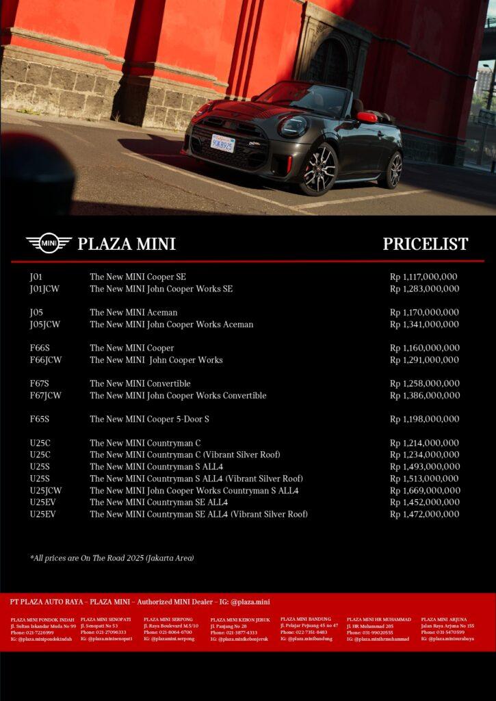 harga mini cooper